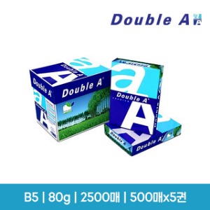 [더블에이] Double-A B5 80g 백색 (500매*5권)