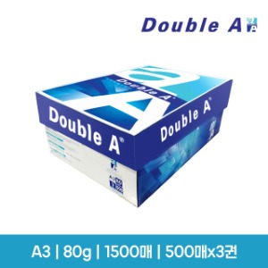 [더블에이] Double-A A3 80g 백색 (500매*3권)